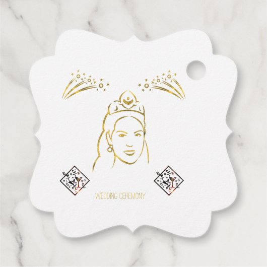 wedding ceremony style bedankjes labels (Achterkant)