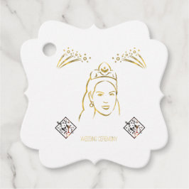 wedding ceremony style bedankjes labels