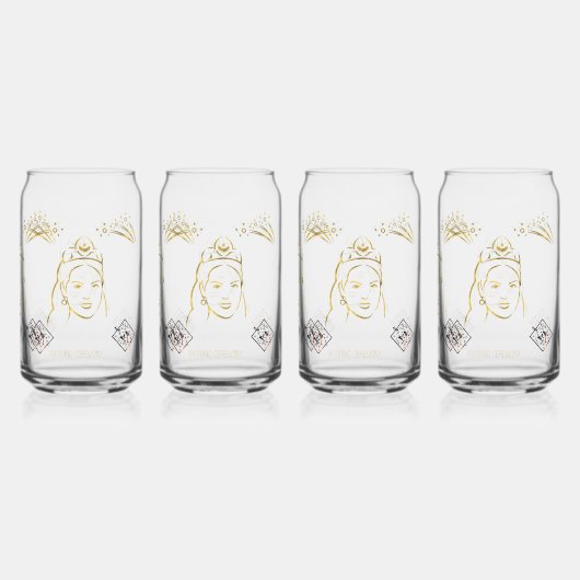 wedding ceremony style blikvorm glas (Achterkant)