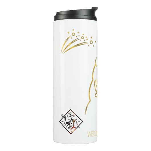 wedding ceremony style thermosbeker (Gedraaid links)