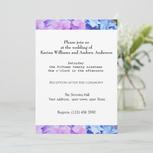 Wedding Ceremony Uitnodiging (Staand voorkant)