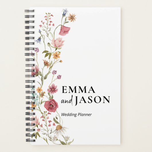 Wedding Checklist Planner, Floral Elegant Wedding Planner (Voorkant)