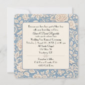 Wedding Chinoiserie Bird and Flower Pattern Kaart (Voorkant)