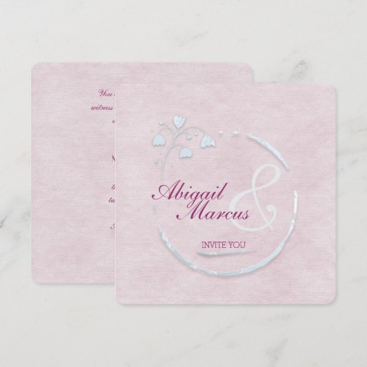 Wedding Circle of Love Kaart (Voorkant / Achterkant)