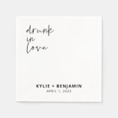 Wedding Cocktail Napkin Servet (Voorkant)