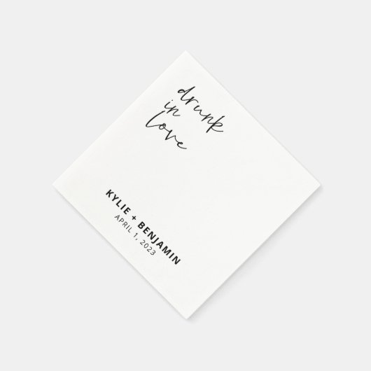 Wedding Cocktail Napkin Servet (Hoek)