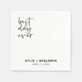 Wedding Cocktail Napkin Servet (Voorkant)