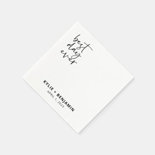 Wedding Cocktail Napkin Servet (Hoek)