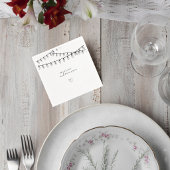Wedding Cocktail Napkin with String Lights Servet