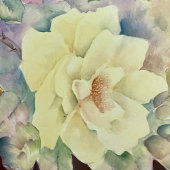 Wedding Cocktail Napkins | Lemon Rose Floral Servet