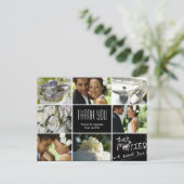 Wedding Collage Dank u Briefkaart (Staand voorkant)