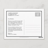 Wedding Collage Dank u Briefkaart - Bourgogne (Achterkant)