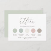 Wedding Color Palette Guide Kaart (Voorkant / Achterkant)