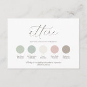 Wedding Color Palette Guide Kaart (Voorkant)