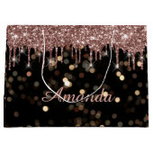 Wedding Confetti Luxury Roos Glitter Drivers Naam Groot Cadeauzakje (Voorkant)