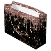 Wedding Confetti Luxury Roos Glitter Drivers Naam Groot Cadeauzakje (Achterkant Gekanteld)