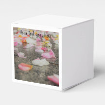 Wedding confetti roos bloemblaadje gunstbox
