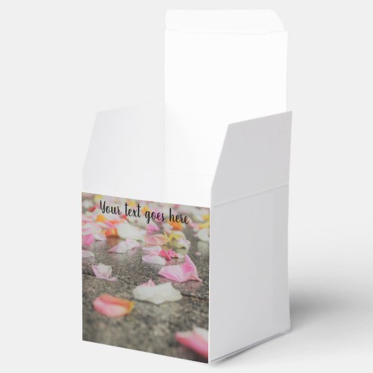 Wedding confetti roos bloemblaadje gunstbox bedankdoosjes (Geopend)