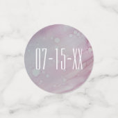 Wedding Confetti Turquoise en Lavenders (Kleine voorkant)