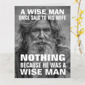 WEDDING CONGRATULALATIONS FUNNY WISE MAN HUGE KAAR KAART (Gele Bloem)