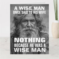 WEDDING CONGRATULALATIONS FUNNY WISE MAN HUGE KAAR