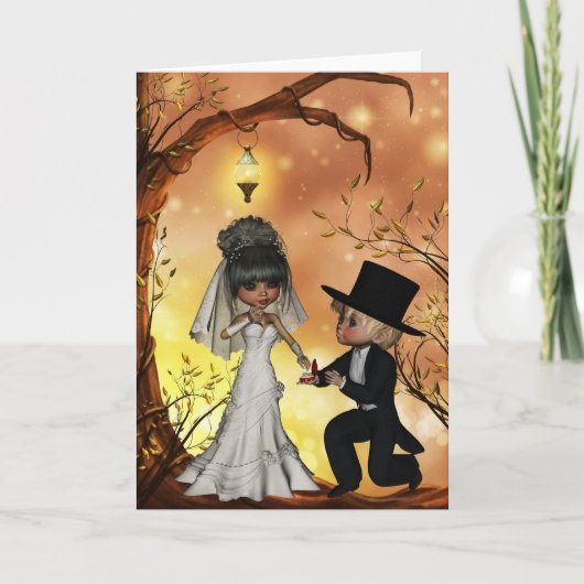 Wedding Congratulations for  Halloween Wedding Kaart (Voorkant)
