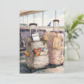Wedding Congratulations Honeymoon Trip Snacks Card Kaart (Staand voorkant)