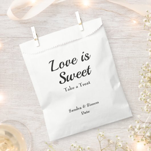 Wedding Cookie Favor Bags Bedankzakje (Geknipt)