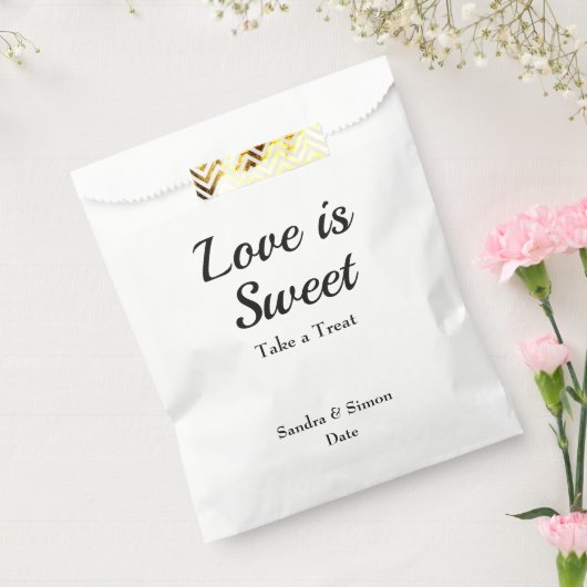 Wedding Cookie Favor Bags Bedankzakje (Gezegeld)