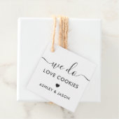 Wedding Cookie Favor, we houden van koekjes Bedankjes Labels (In situ)