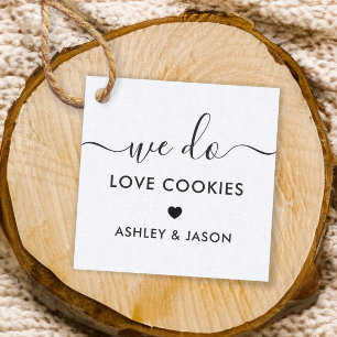 Wedding Cookie Favor, we houden van koekjes Bedankjes Labels