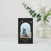 Wedding Coordinator Foto White Gold Celestial Visitekaartje (Staand voorkant)