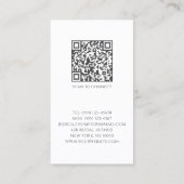 Wedding Coordinator Foto White Silver Celestial Visitekaartje (Achterkant)