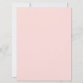 Wedding Coral Floral Geometrisch Goud Lijst Kaart (Achterkant)