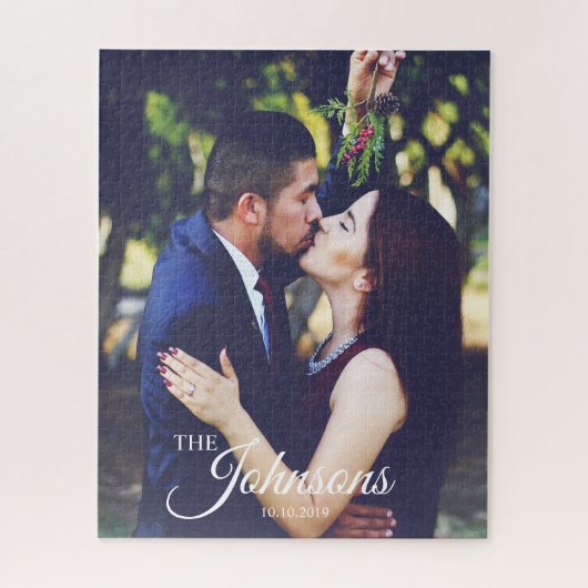 Wedding Couple Familie die je hebt gepersonaliseer Legpuzzel (Verticaal)