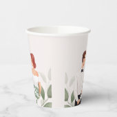 Wedding Couple Illustration Paper Cup Papieren Bekers (Links)