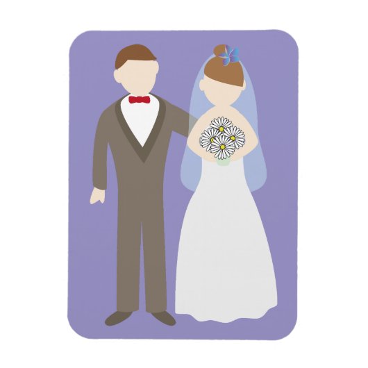 Wedding Couple Magneet (Verticaal)
