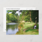 Wedding Couple op Avon River, Nieuw-Zeelands Brief Briefkaart (Voorkant / Achterkant)