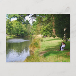 Wedding Couple op Avon River, Nieuw-Zeelands Brief Briefkaart