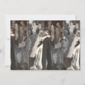 Wedding Couple Painting Invitation Kaart (Voorkant)