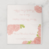 Wedding Couple Pink Dahlia Plaatskaartje (Buitenkant ongevouwen)