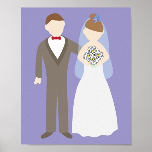Wedding Couple Poster (Voorkant)