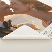 Wedding Couple Sherpa Blanket Christmas Gift Idea Sherpa Deken (3/4)