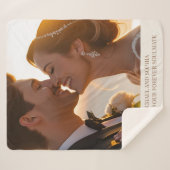 Wedding Couple Sherpa Blanket Christmas Gift Idea Sherpa Deken (Voorkant (horizontaal))