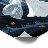 Wedding Couple Spooky Forest Toward Haunted Castle Poster (Hoek)