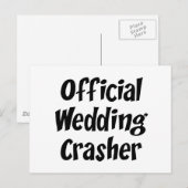 Wedding Crasher Briefkaart (Voorkant / Achterkant)