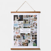 Wedding Creëer Your Own 52 Photo Collage Hangend Wandkleed (Voorkant)