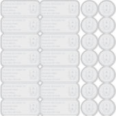 Wedding Crest Individuele naam adres en zegels Sticker (Voorkant)