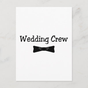 Wedding Crew Bowtie Briefkaart