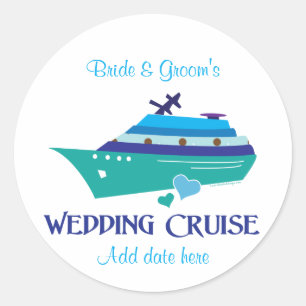 Wedding Cruise Ronde Sticker
